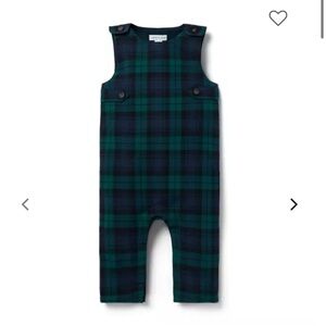 Janie and Jack overall Tartan onsies 18-24 months